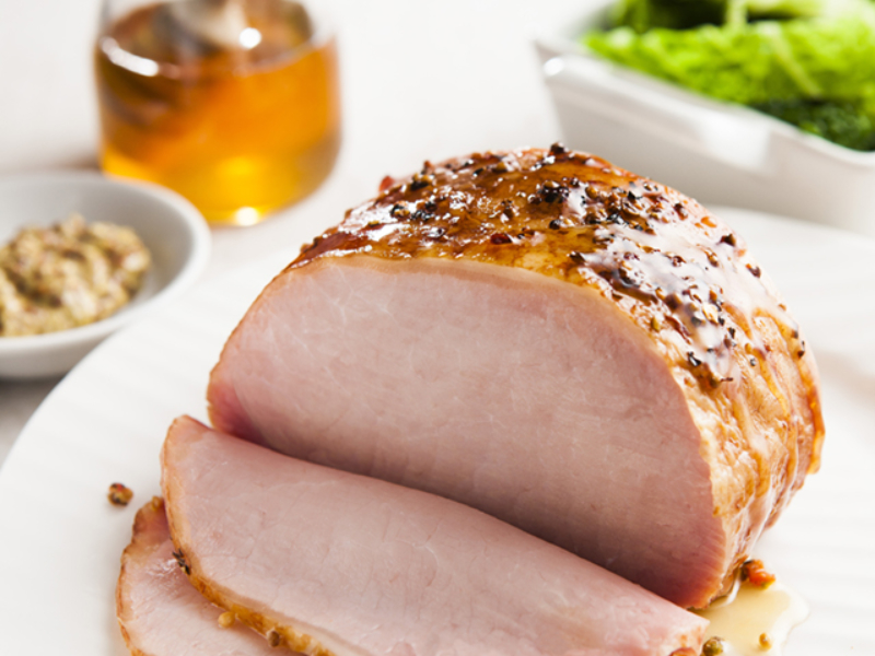 Bacon Eye Loin with Honey mustard